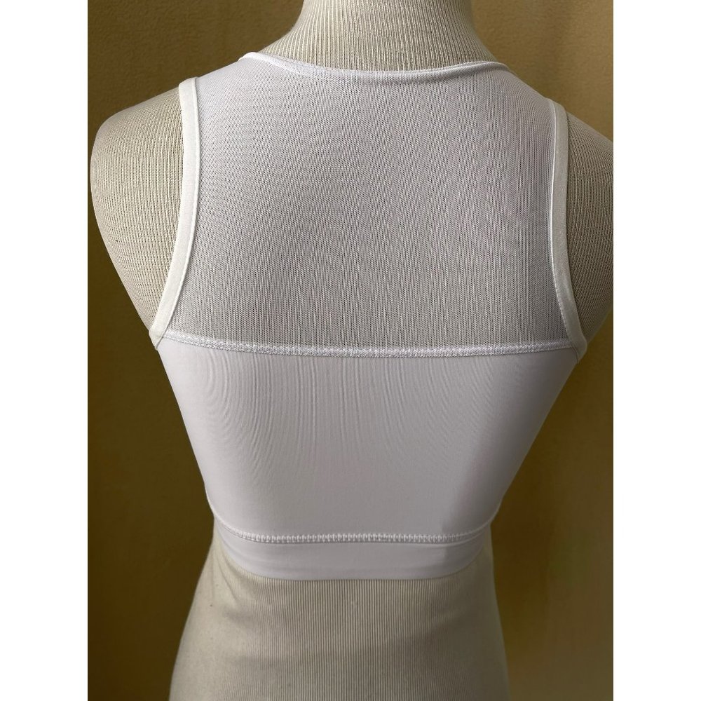 Idtswch White Mesh Back Sport Bra - Picture 4 of 11